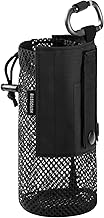 BASSDASH Tactique Molle Bouteille d'eau Poche avec Mousqueton Pliable Mesh Holder Bag pour Voyage Pêche Chasse Randonnée Activités de Plein Air
