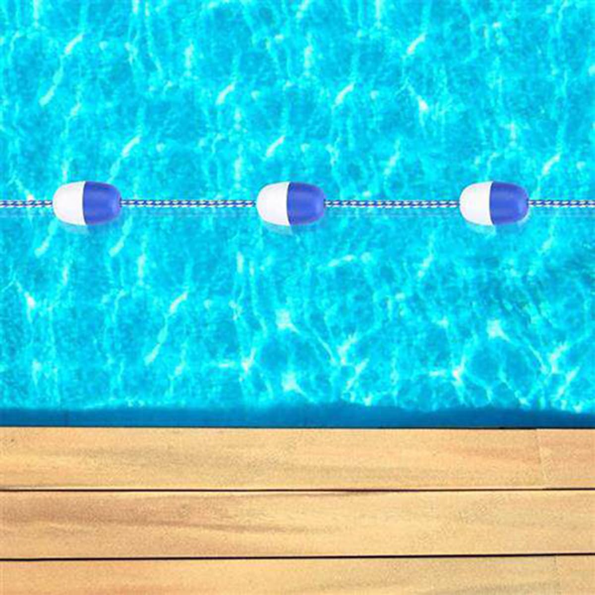 Evite accidentes en zonas profundas con esta cuerda de seguridad para piscinas