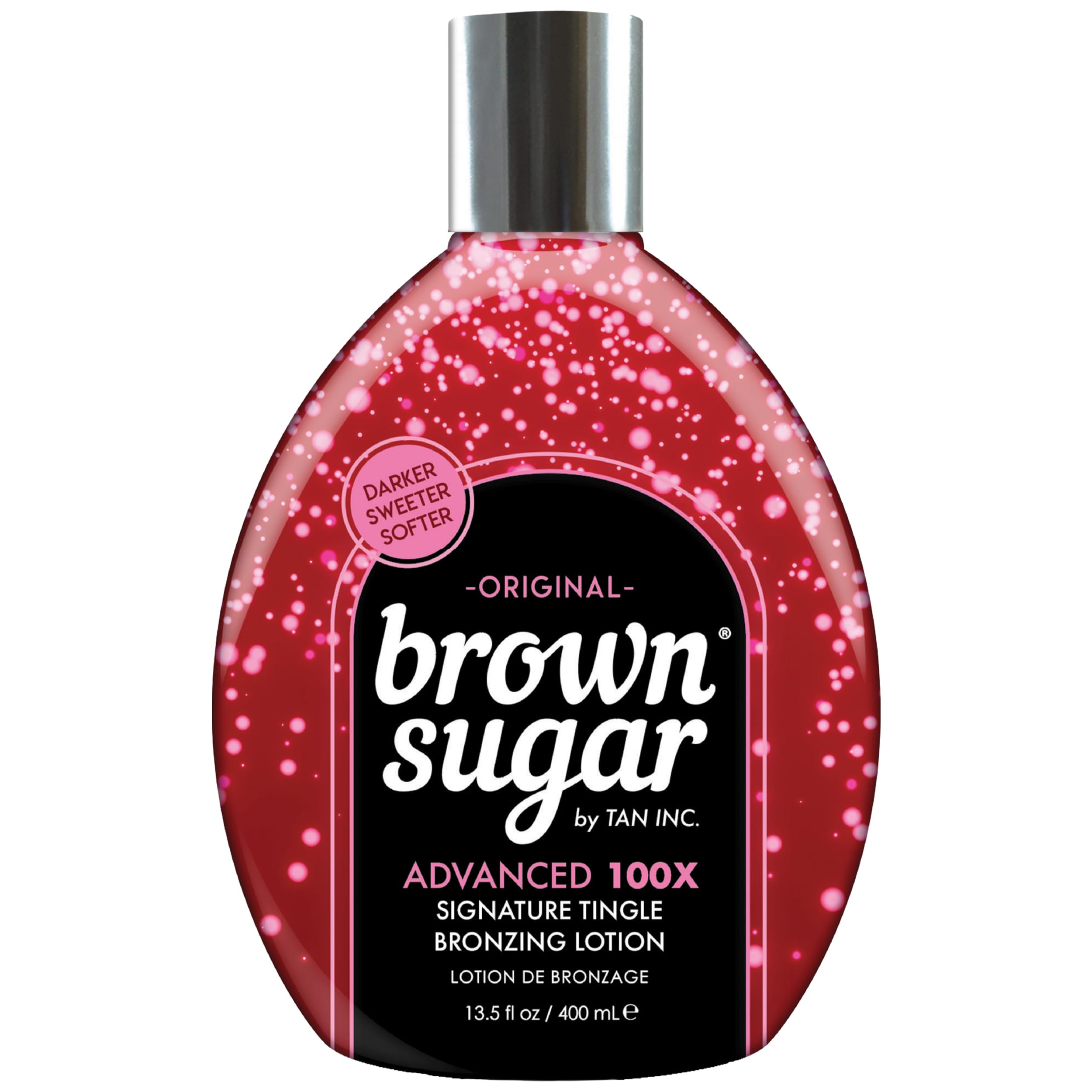 Original Dark Brown Sugar Tingle Advanced 45 Bronzer Tanning Lotion 400ml