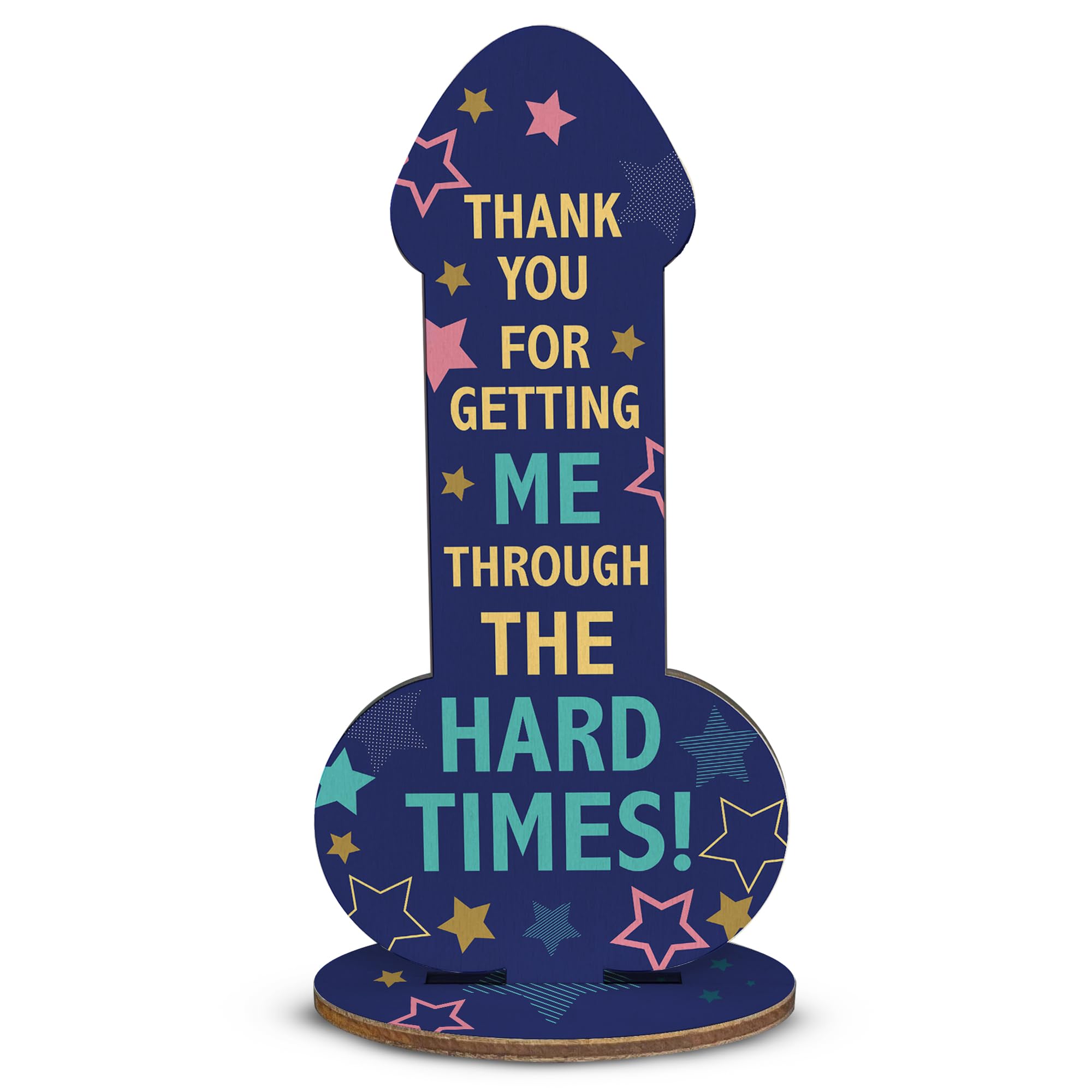 Red Ocean Funny Friendship Plaque, Thank You Gift For Friend, Novelty Rude Friend Gift, Birthday Best Friend, Joke Gift For Her Him Men Women (Certified Wood Medium 15cm x 7.5cm)
