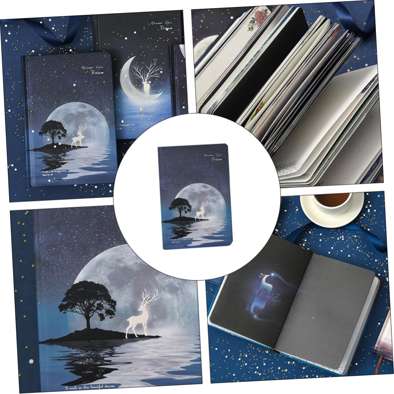VILLCASE 2stücke Notizbuch Mit Illustrationen Hardcover Farbige Unlinierte Für Skizzenbuch Planer Für Kreative Notizen Und Persönliche Gedanken