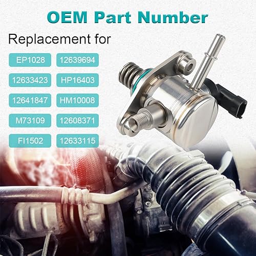 Miniatura 2 de WATERWICH Bomba de combustible de alta presión compatible con Chevy Captiva Sport Impala Malibu Equinox Buick Lacrosse Regal Verano GMC Terrain