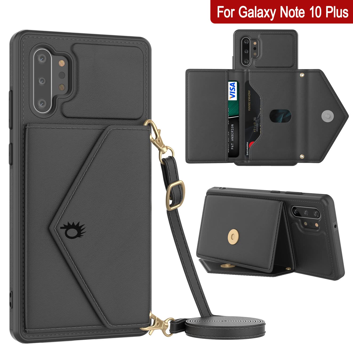 Punkcase Custodia a portafoglio per Galaxy Note 10 [Serie
