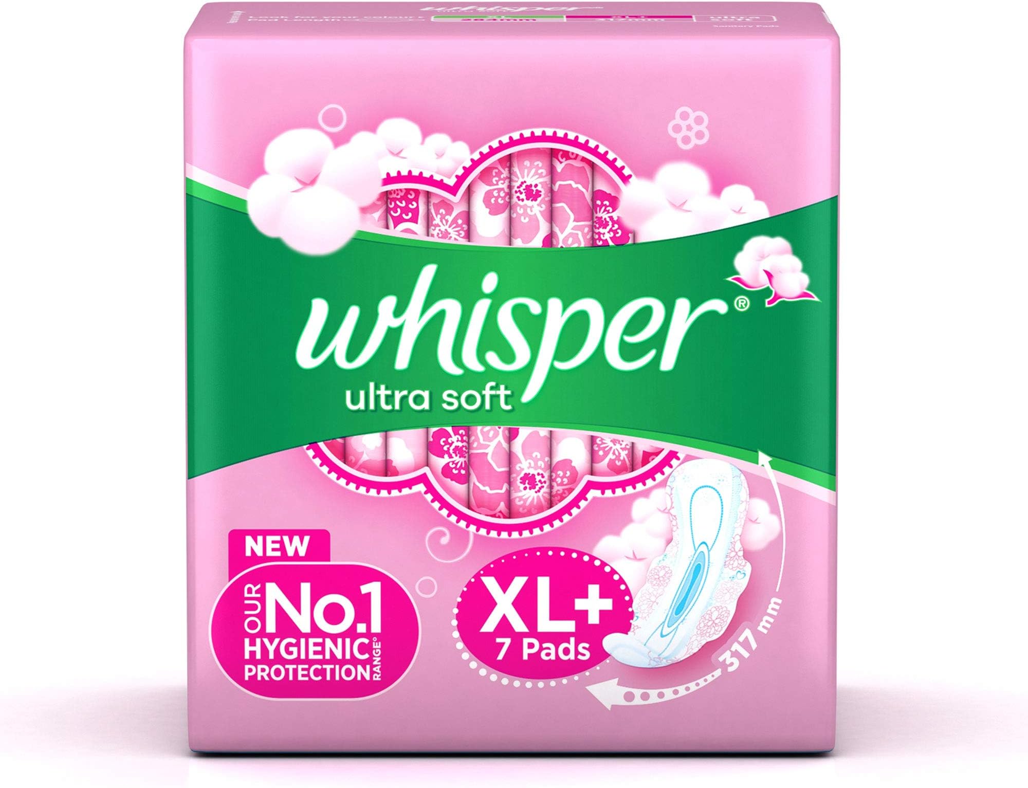 Whisper Ultra Soft XL Plus Sanitary Pads 7 Units