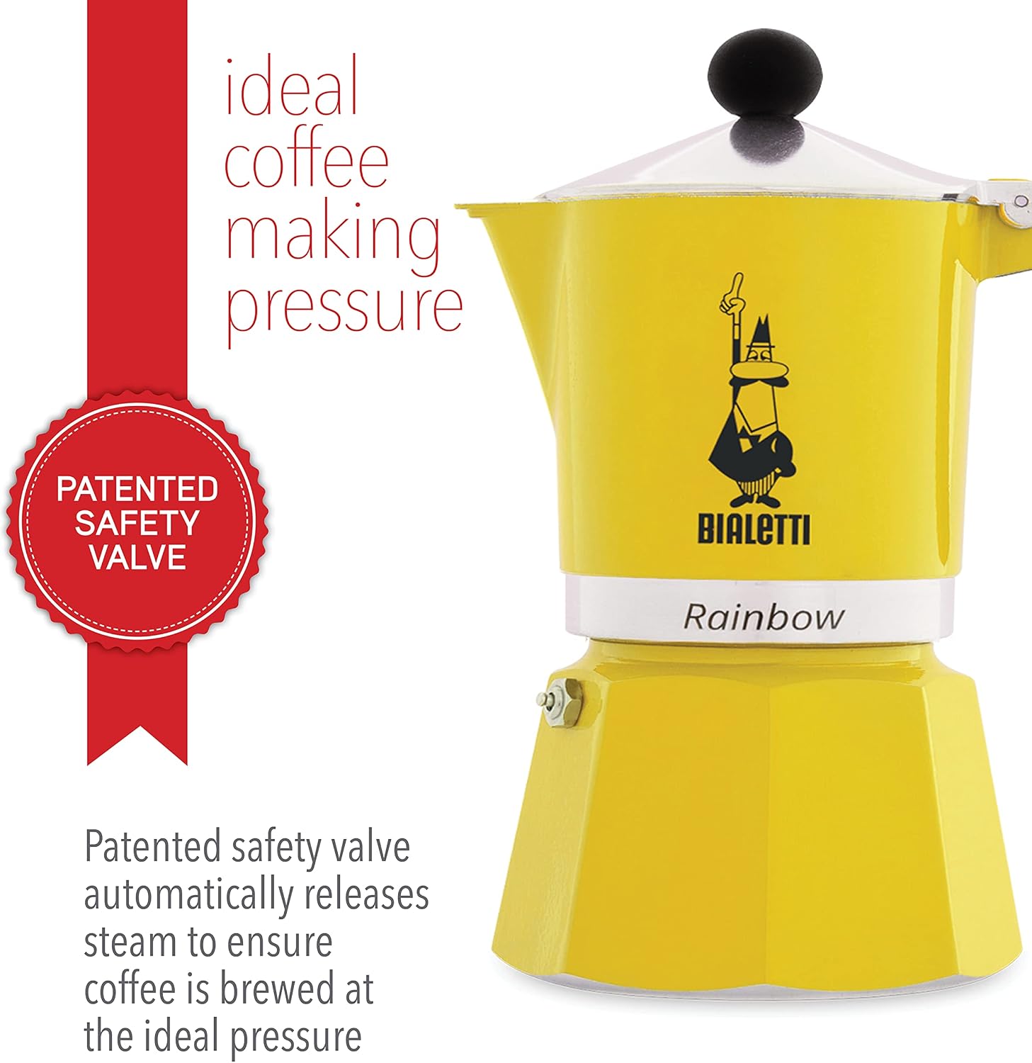 Bialetti Rainbow Espresso Maker voor 3 