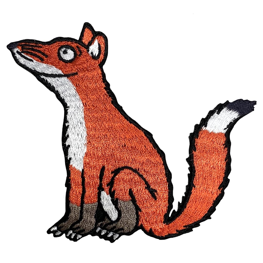 Pawprint Family | Fox Character Sew on Patch | Julia Donaldson and Axel Scheffler's The Gruffalo Official Merchandise