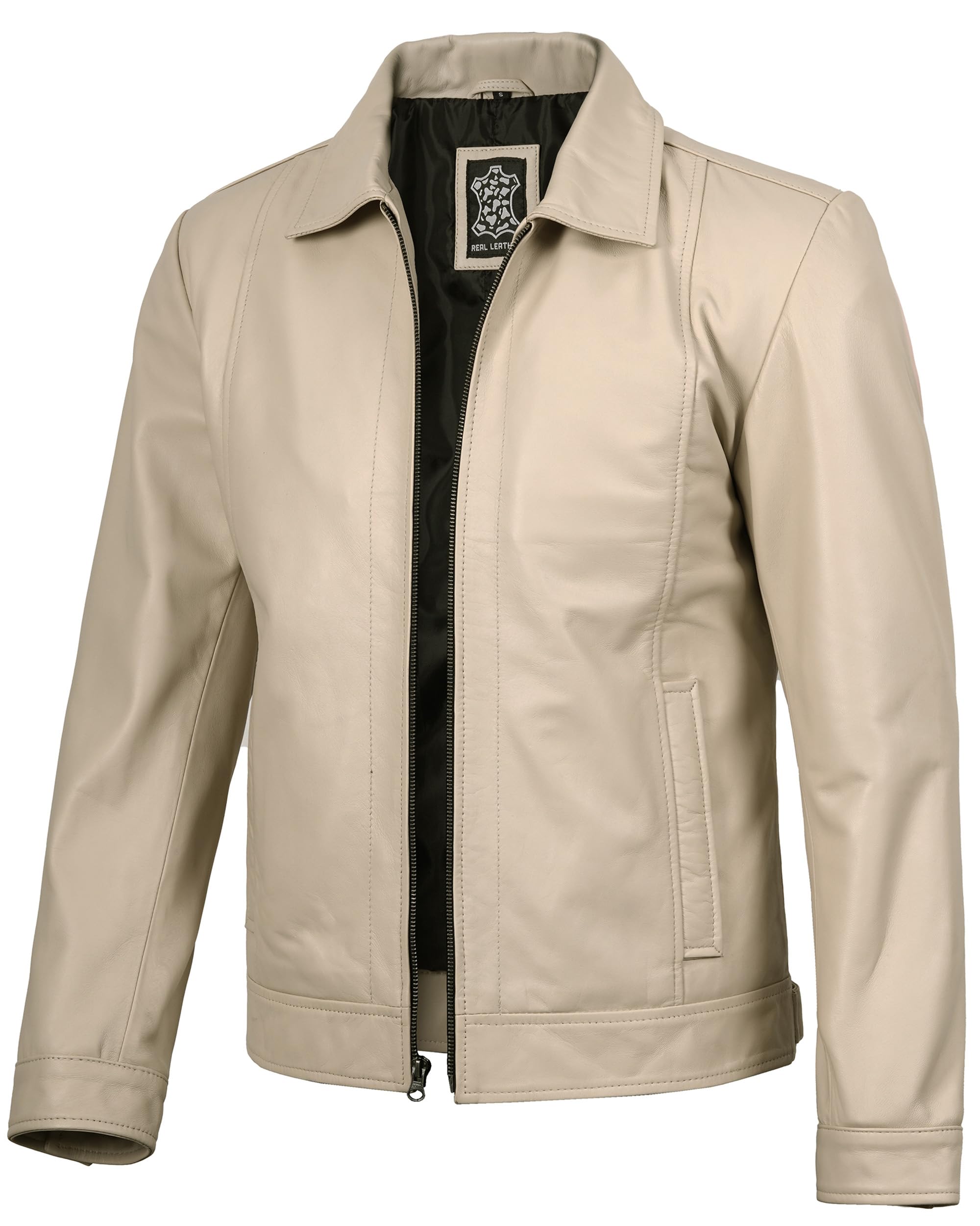 Decrum Vintage Style Mens Leather Jacket