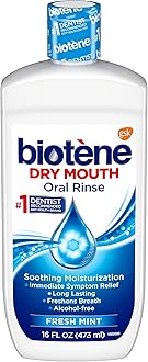 Oral Rinse Mouthwash for Dry Mouth, Breath Freshener and Dry Mouth Treatment, Fresh Mint - 16 fl oz