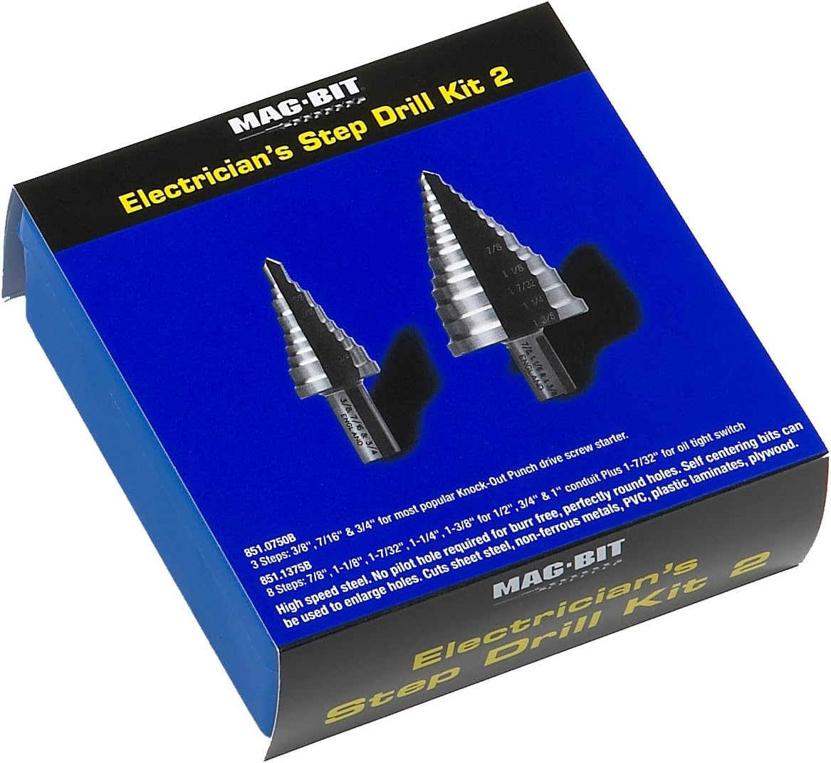 Bеѕt Dеаl MAGBIT 851.KIT2 MAG851 Electricians Step Drill Kit, 2-Piece