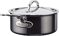 Vista 2 de Hestan - Colección NanoBond - Sartén de titanio de acero inoxidable, compatible con placa de inducción, 3 cuartos de galón