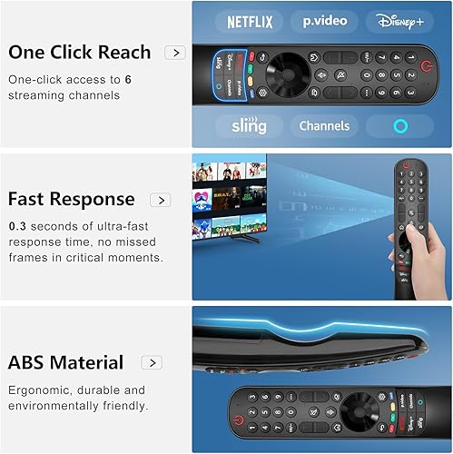 Miniatura 6 de Mando a distancia mágico de repuesto para LG-TV-Remote para todos los televisores LG Smart UHD, OLED, QNED, NanoCell Series con función de voz