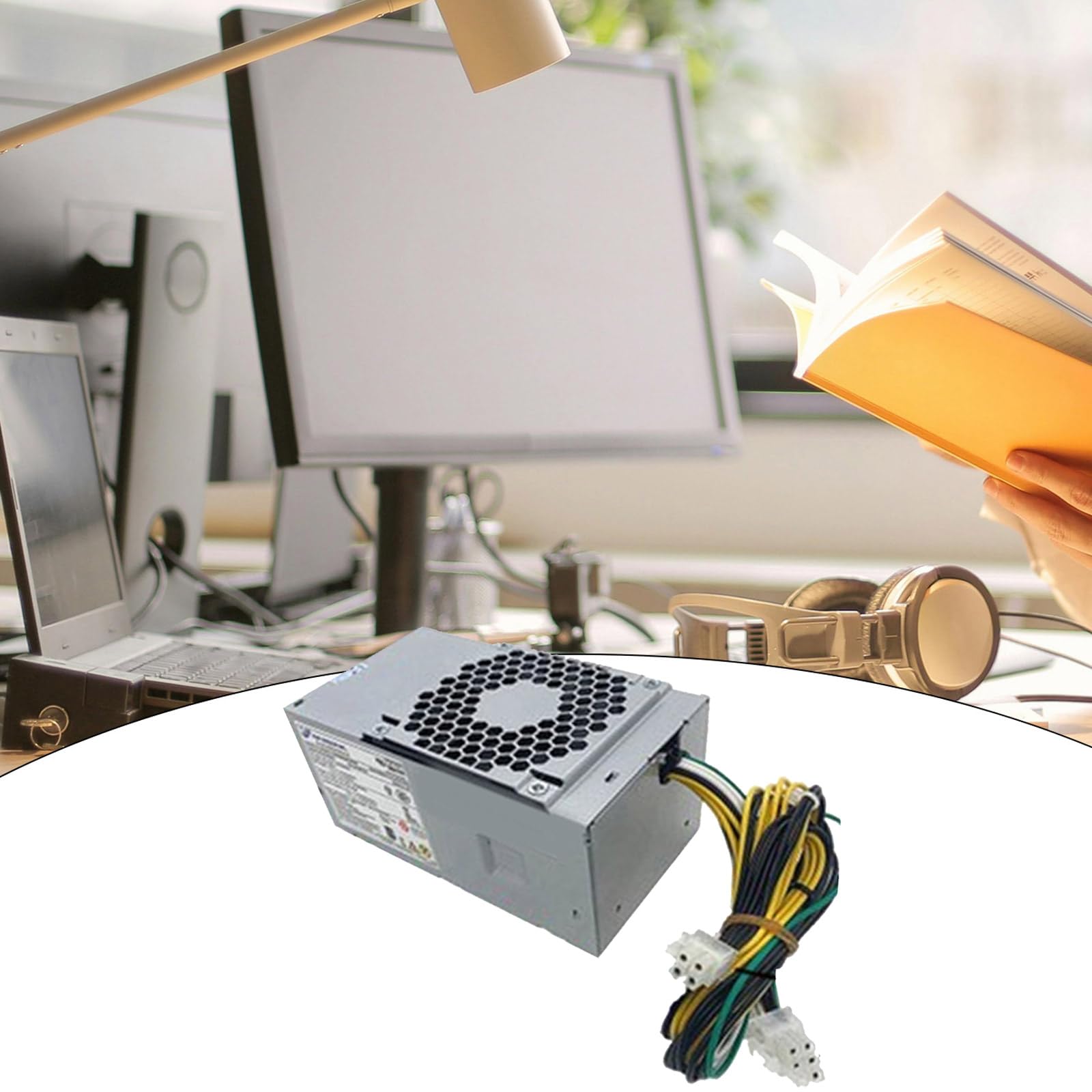 Alimentatore di rete per computer ad alta efficienza e silenzioso per desktop, potenza di commutazione 8 PIN (6+2 PIN), 180W - 600 risparmio energetico
