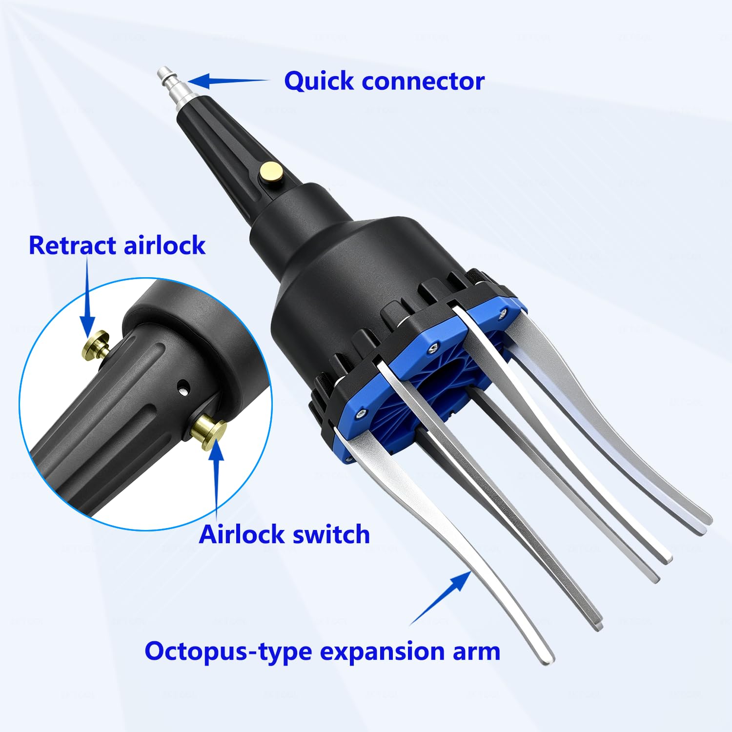 ZKTOOL Pneumatischer CV-Gelenkmanschetten-Expander Installationswerkzeug | 72-130Psi Druckausdehner Kompatibel mit Staubschutzkappen für die meisten Pkw-Klinken.