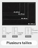 Diaxilu Outdoor Doormat 60 x 90 cm, Non-Slip Silicone Dirt Trapper Mat, Durable Outdoor Doormat - Dustproof and Washable, Weatherproof Door Mat for Front Door, Black - 4