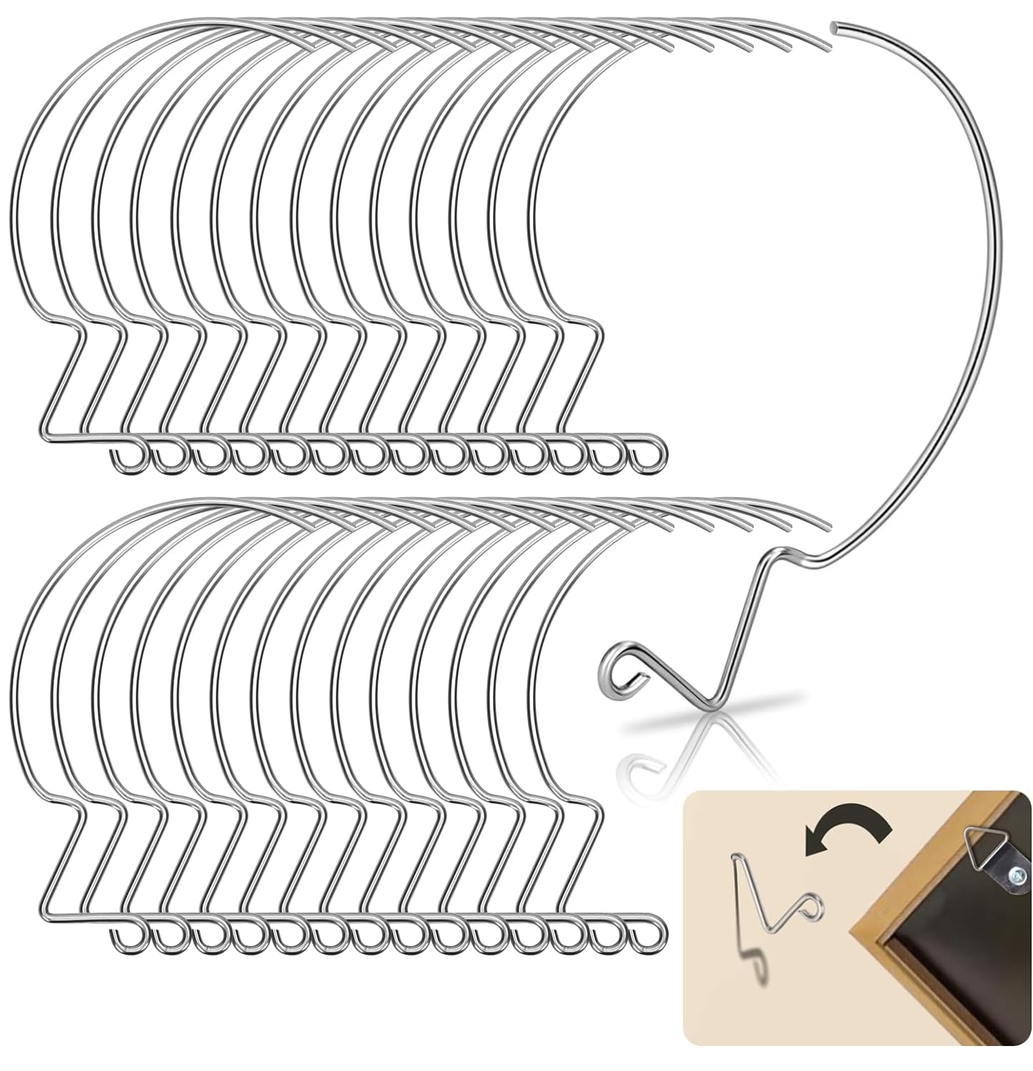 30Pcs Picture Hanger Hooks Super Hooks for Hanging Drywall Picture Hanging Hooks Heavy Duty Wall Hooks for Hanging Pictures, Photos, Frames, Planters,
