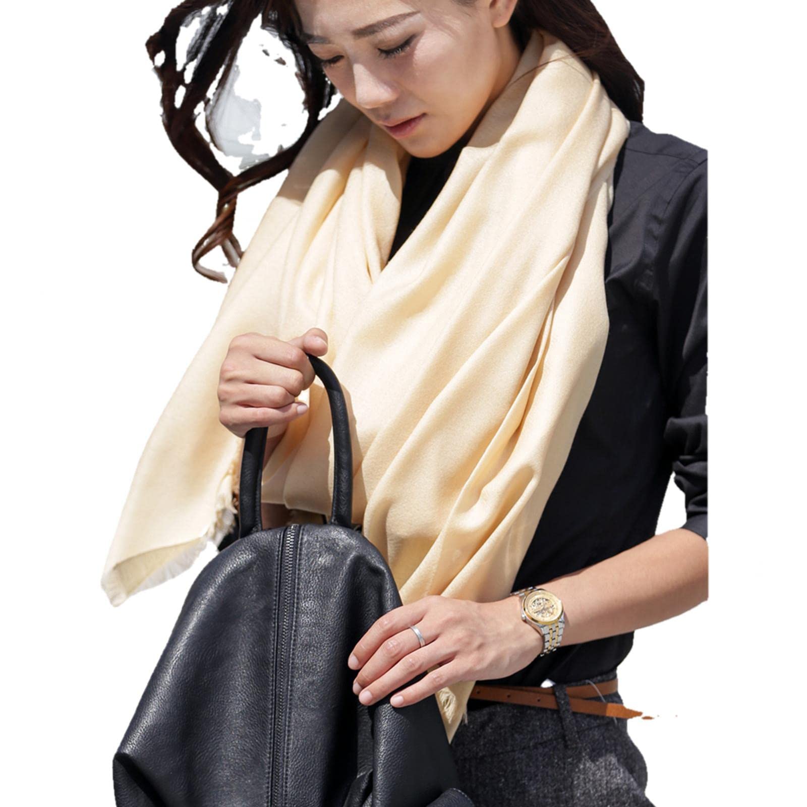 UKKO Sciarpa Sciarpe Lunghe Invernali delle Donne per Sciarpe di Poncho di Moda Warp