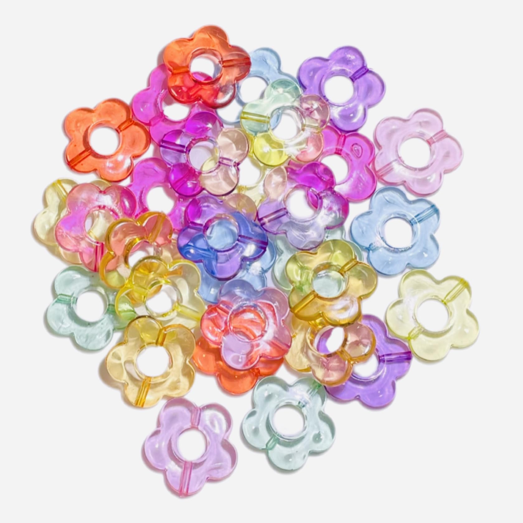 Amazon.co.jp: アクリルビーズ フラワー 大きい 形 型 ビーズ アクリル