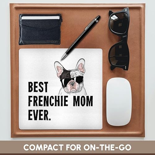 Miniatura 4 de 3dRose Alfombrilla de ratón mejor mamá francesa nunca divertido Bulldog francés - 8 por 8 pulgadas (mp_322627_1)