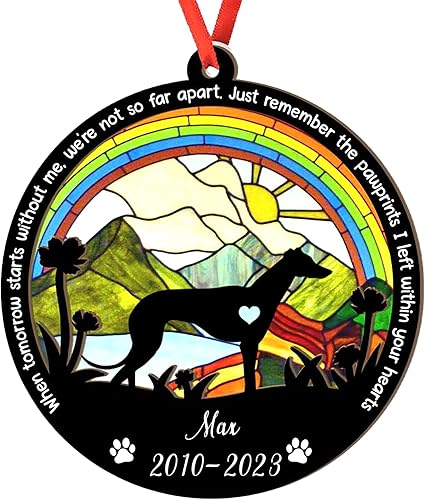 Miniatura 11 de Adorno de atrapasoles de setter irlandés personalizado, adorno de Navidad de Setter irlandés, regalo para perro amante, setter irlandés