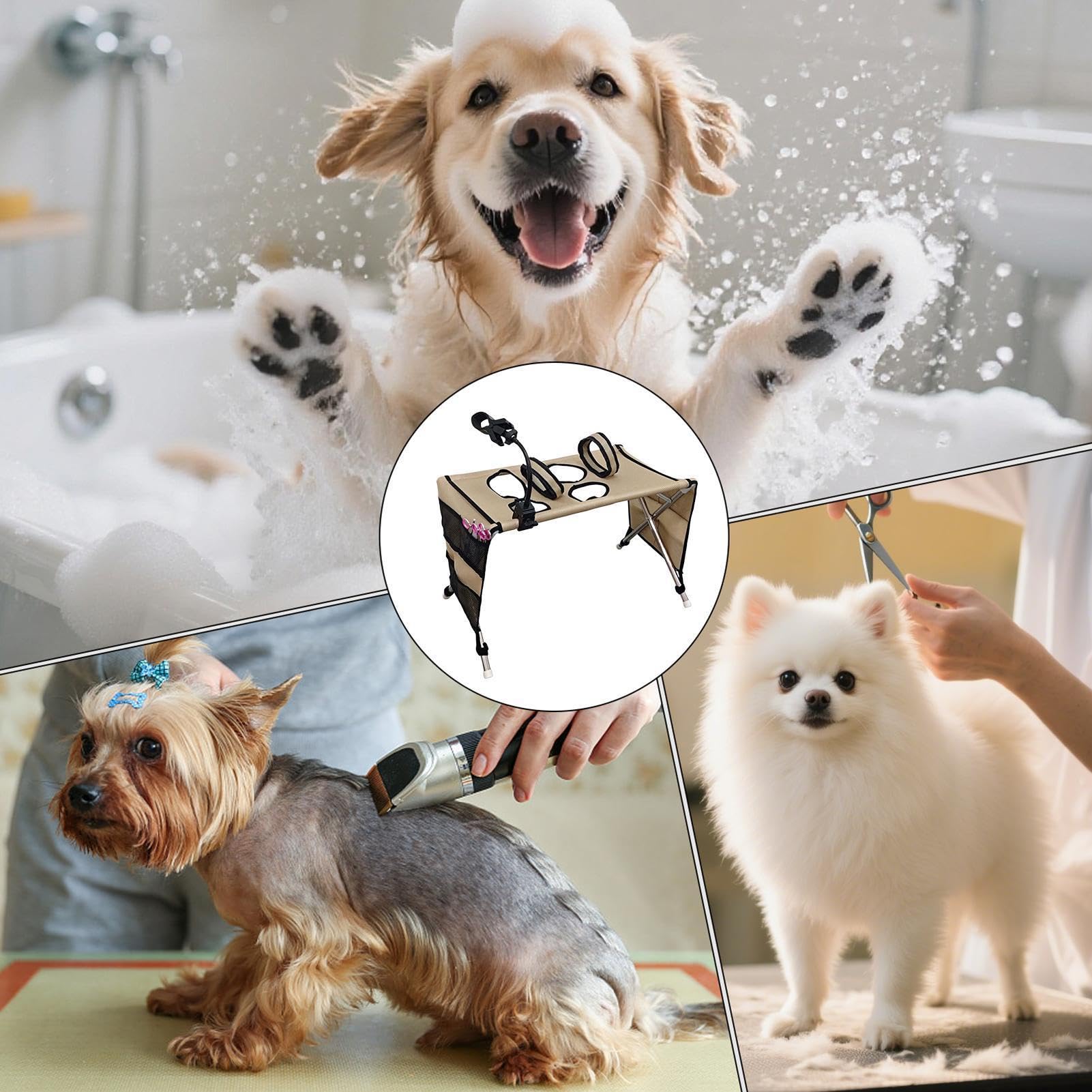 Tavolo Toelettatura Cani E Gatti Lettino Da Bagno Pieghevole In Rete | Amaca per Toelettatura Cani Taglio Unghie, Lavaggio, Pulizia Orecchie, , Cucciolo, Gatto, Cura