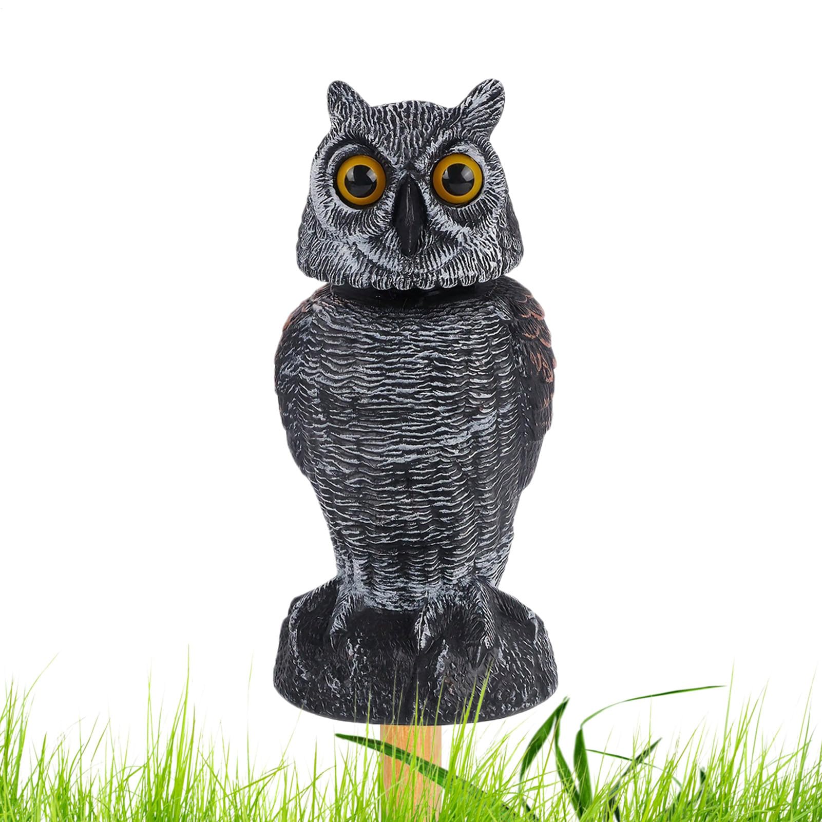 Búho espantapájaros decorativo para proteger tu piscina, terraza y huerto