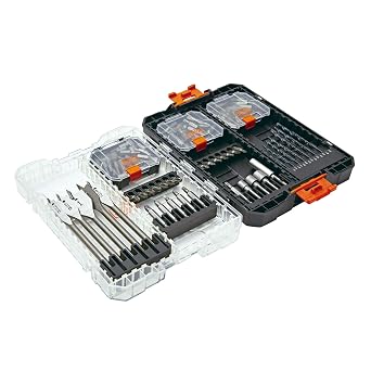 BLACK+DECKER Screwdriver Bit Set and Drill Bit Set, 130-Piece (BDAST130SETFF)