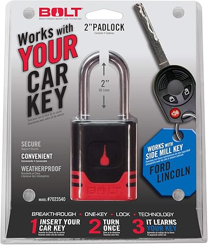 Miniatura 2 de Bolt 7023540 Candado para llaves Ford, Lincoln y Land Rover de corte lateral