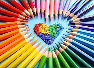 Comprar HUADADA Puzzle de 1000 piezas, lápices de colores, calidad premium, puzle de 1000 piezas, para adultos y niños a partir de 14 años