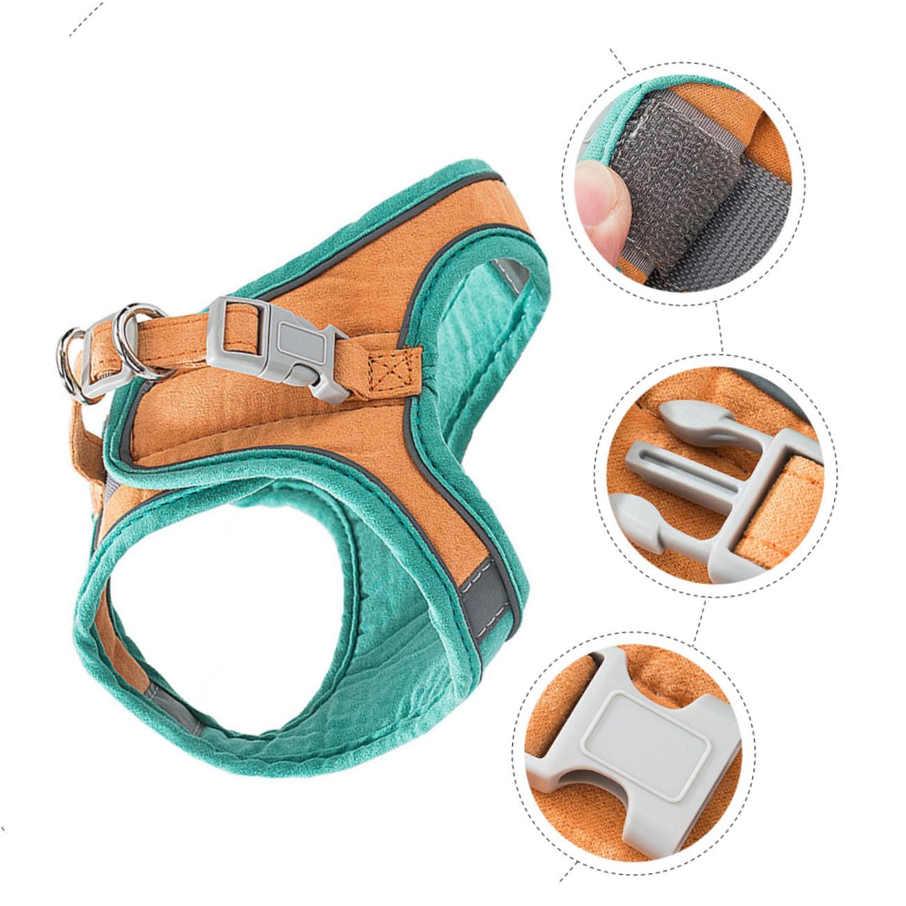 VANZACK 3sätze Katzen Geschirr Mit Für Haustiere Einstellbar Und Ausbruchsicher Reflektierendes Design Für Sicheres Für Kätzchen Und Kleine Hunde