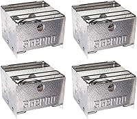 Vista 1 de Sterno Foldable Portable Camping Stove - Easy-to-Assemble Outdoor Cooking Stove for Camping, Picnics, Tailgating & Emergencies - Silver