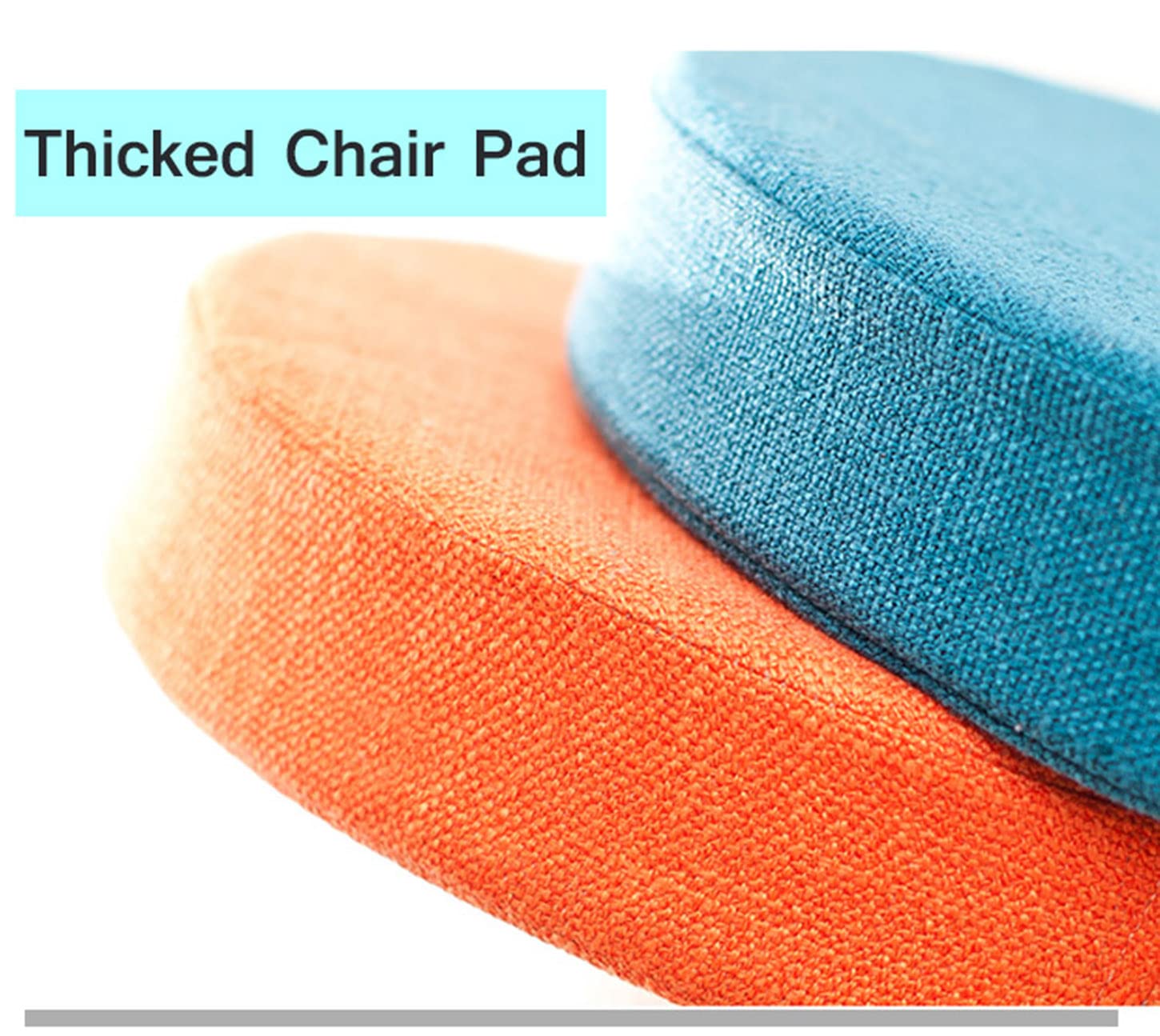 Cuscino Rotondo Per Sedia 30x30x8cm - Blu Marino - Morbido E Lavabile - Foto 2