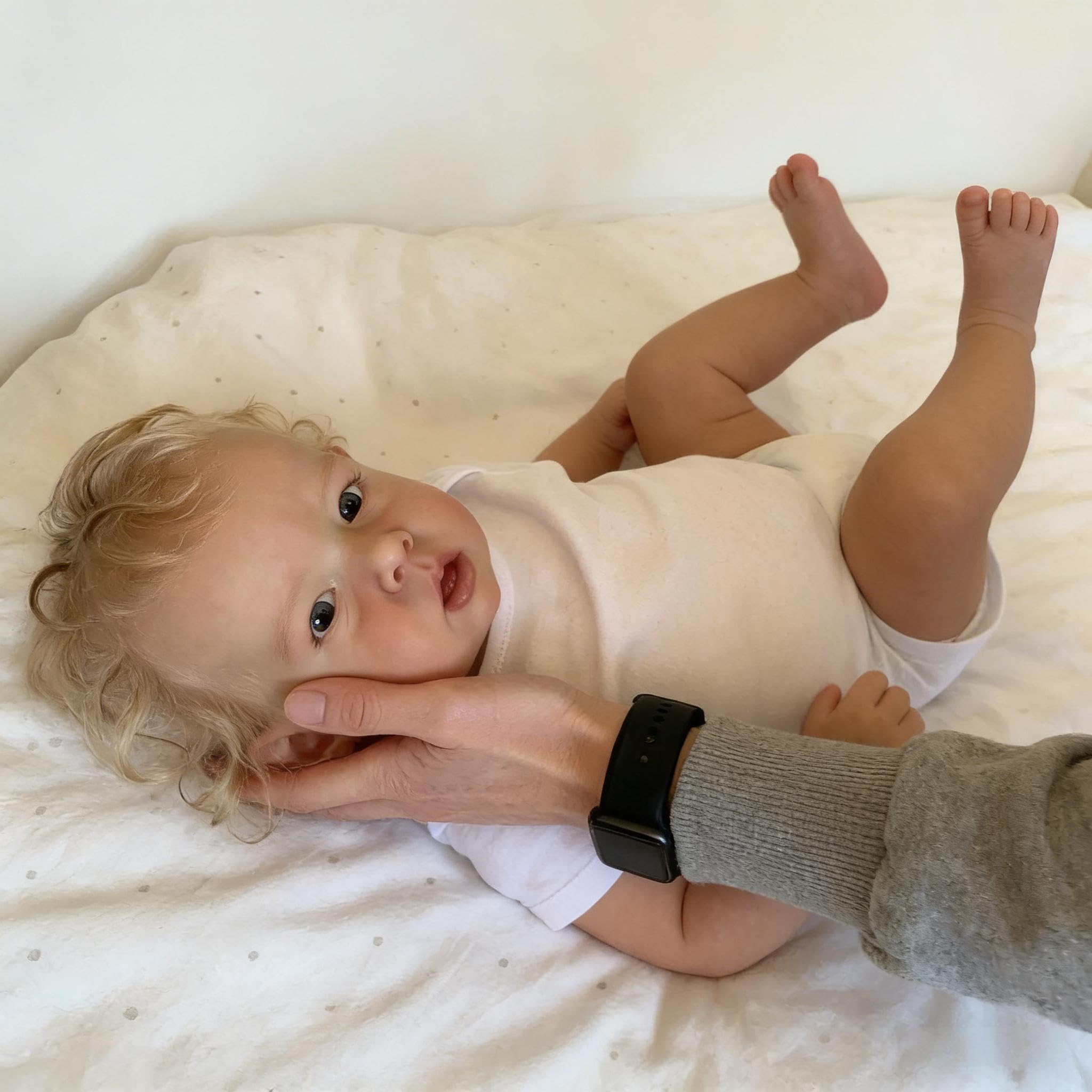 RXDOLL 70cm Realistische Reborn Babypuppen Riesige Größe Reborn Kleinkind Puppe Junge Liam Weiche Kuschel Tuch Körper Lebensecht Toddler Baby Puppen Spielzeug mit Offenen Augen