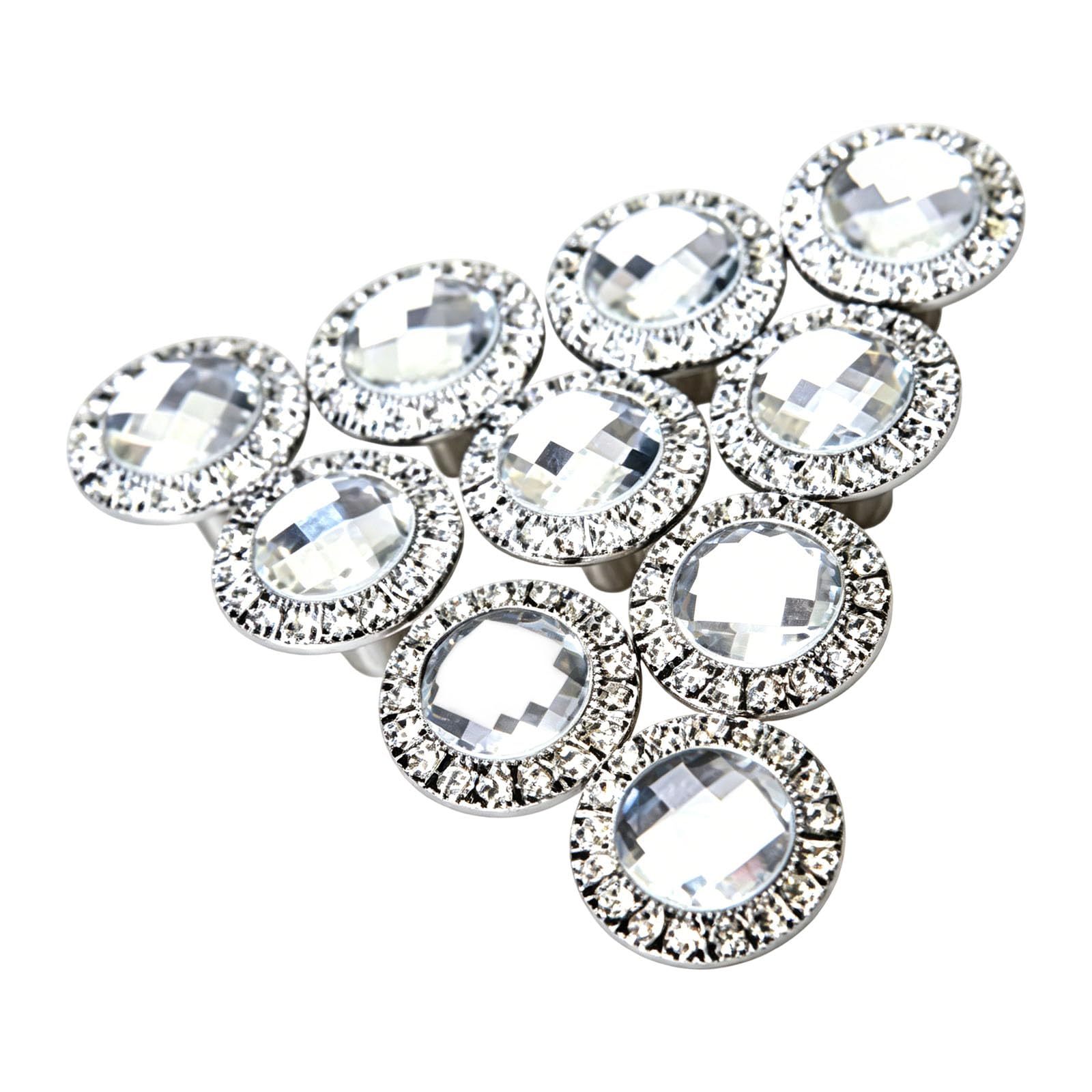 10pcs 30mm Crystal Drawer Knobs Stone Drawer Pulls Cupboard Accessories Luxury Wardrobe and Sideboard Hardware Luxury Dresser Knobs