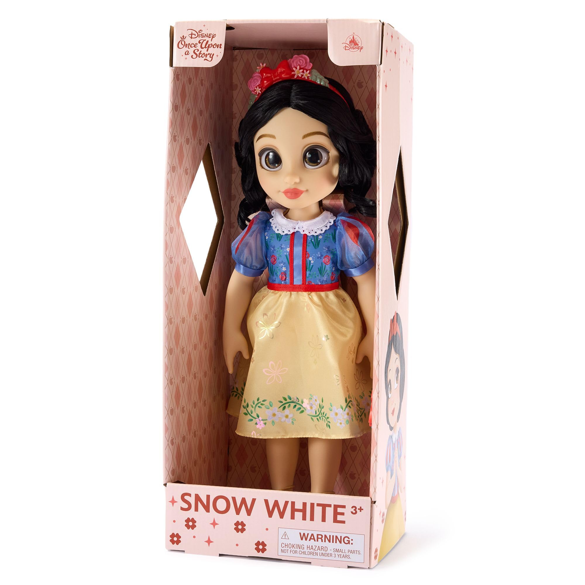 Disney Store Official Snow White Doll with Toy Hair Brush, 40.5cm / 16", Once Upon a Story Collection, Age 3+