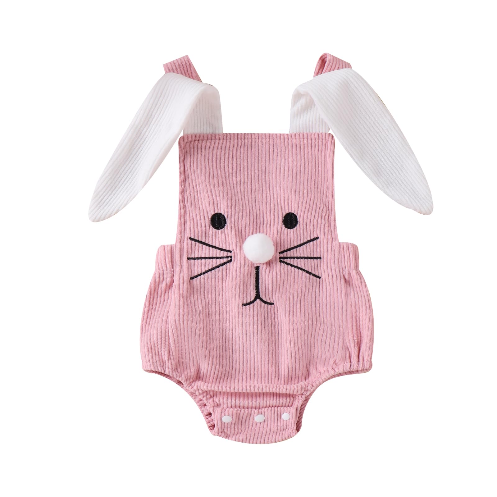 My First Easter Baby Boy Girl Outfit Bunny Costume Rabbit Ear Sleeveless Romper Overalls Infant Rabbit Cosplay Outfit