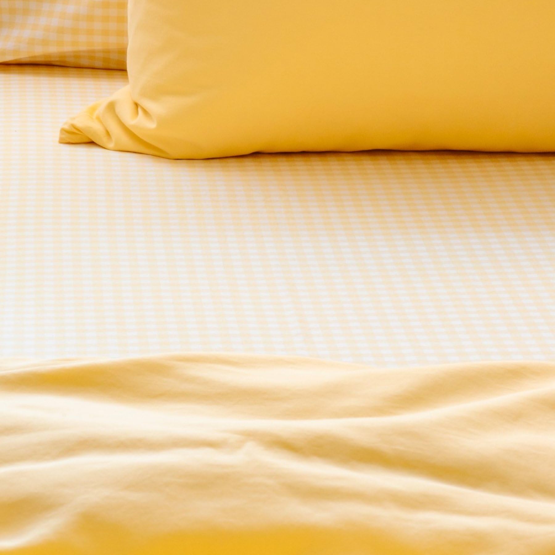 Kadolis - Drap Housse bébé d%d GOTS - Motif Vichy - Percale de Coton Bio - Doux et Confortable
