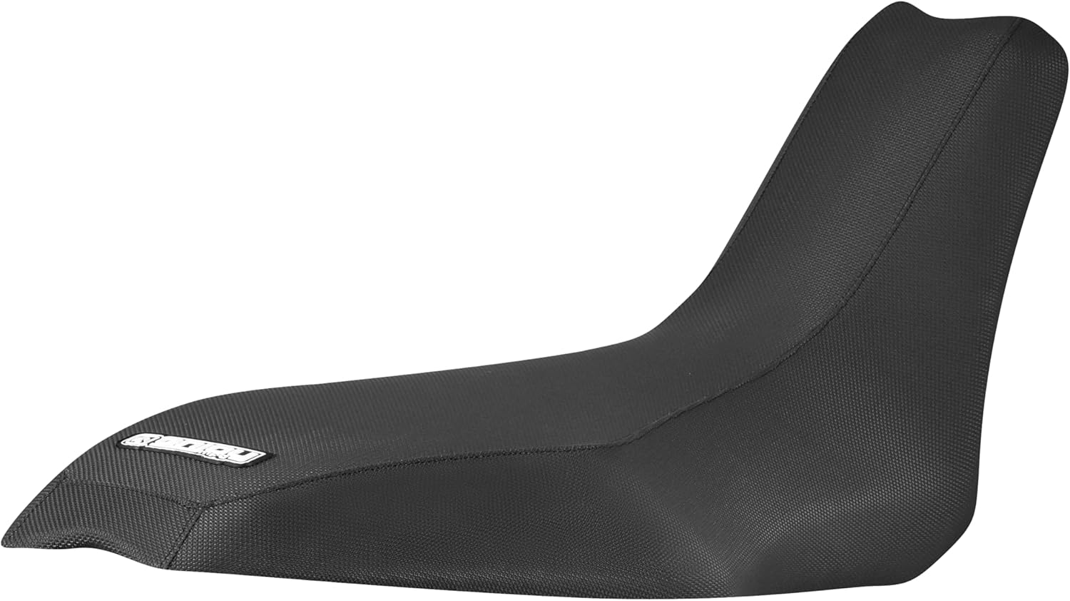 Enjoy Mfg Seat Cover - Compatible with Polaris 2006-2008 Outlaw 450 500 525 (All Black/White Ribs - #255A)