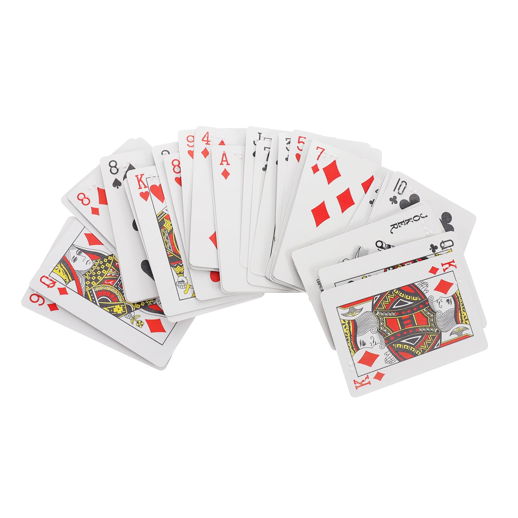 da Gioco in Braille Grandi per Ipovedenti e Non Vedenti Poker Accessibile per Adulti e Facilitano Giochi Inclusivi e Apprendimento