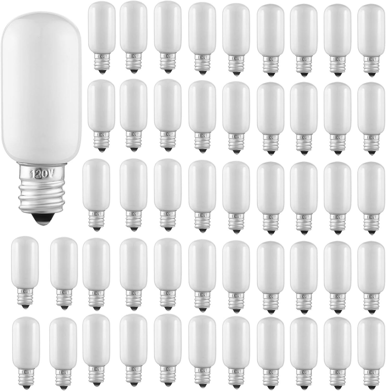 25 PCS Christmas Village Replacement Light Bulbs for E12 Candelabra Base Compatible with Dept 56 Accessories T20 LED Bulbs for Snow Villages Houses Christmas Tree Halloween Pumpkin