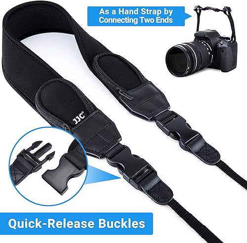 Miniatura 5 de Correa de cuello para cámara DSLR, correa de hombro de neopreno suave para Canon EOS R5 R6 5D Mark IV 6D Mark II SL3 SL3 SL2 T8i T7 T7i 90D 80D