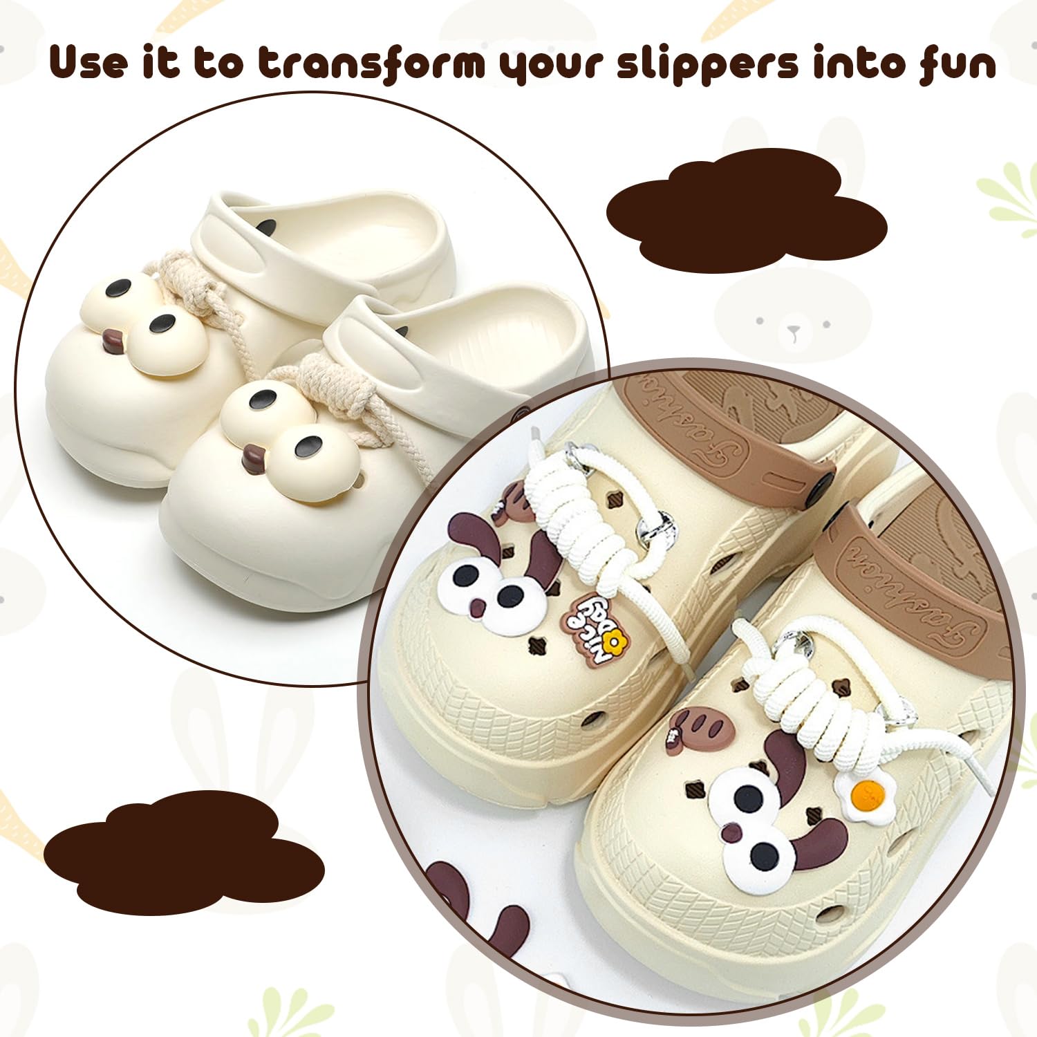 Adornos Zapatos, Shoe Charms, Encantos de Zapatos de PVC, Decoración de Zapatos Dibujos Animados Ojos Grandes 3D para Niños y Adultos, 14 Piezas Pins para Crocs, Bolsos, Pulseras