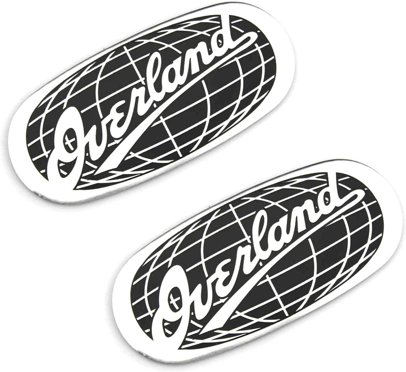 XUXU521 2PCS Auto Alloy Performance Overland Emblem Decal Badge Sticker for Grand Cherokee