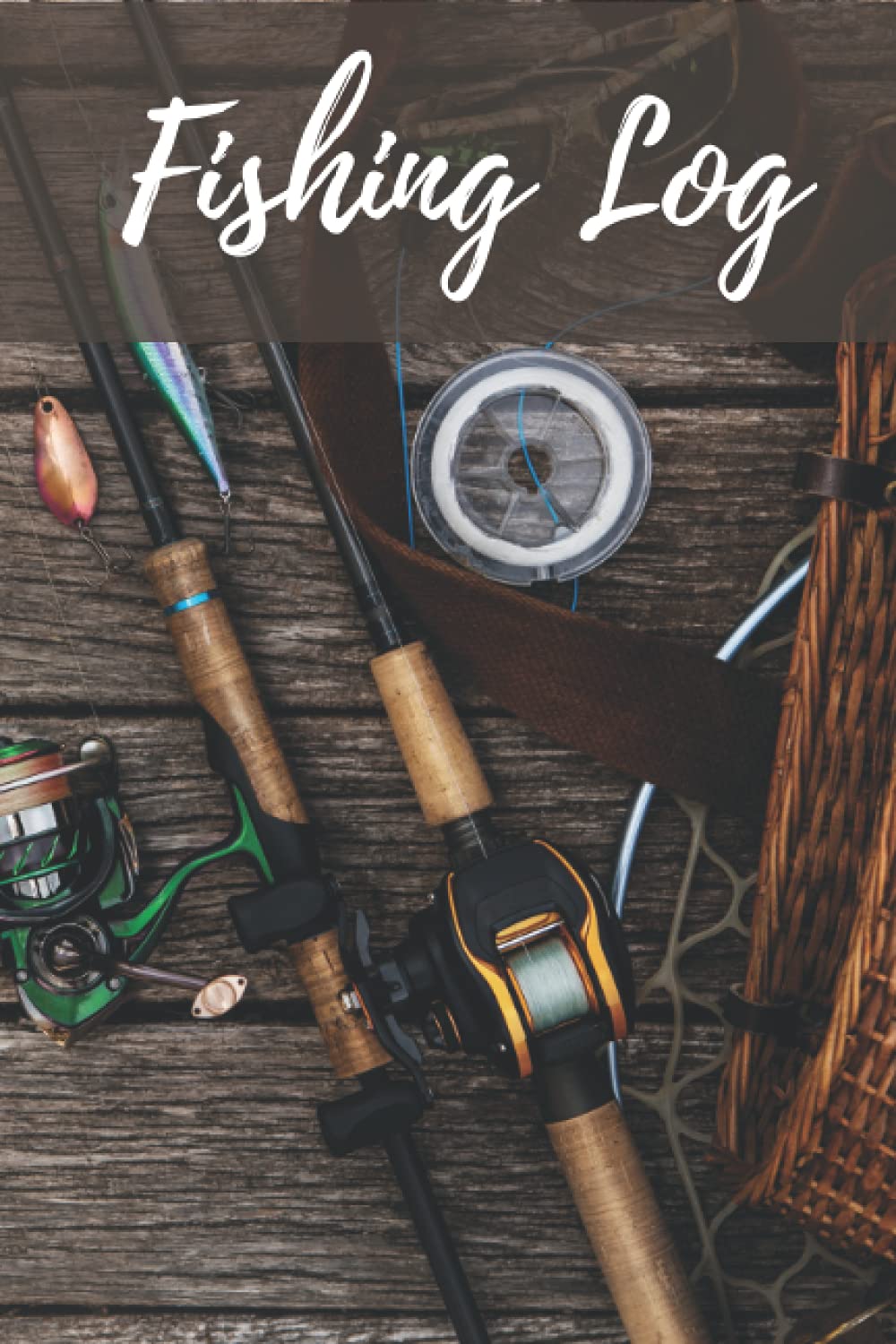 Fishing Log, Fishermen's Log Book, Fishing Record Book, Interior Pages to Record Details of Fishing Trip