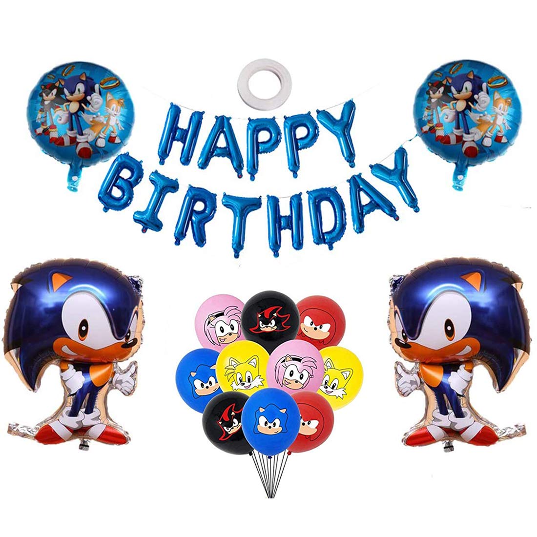 Buy Sonic The Hedgehog Party Supplies Happy Birthday Set Sonic Balloons