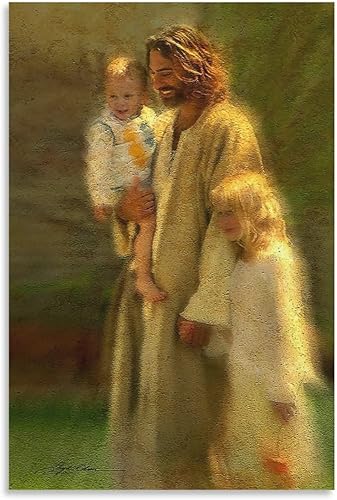 IEF Lienzo decorativo para pared de Jesucristo, arte moderno para decoración de pared, decoración de dormitorio, 16 x 24 pulgadas (15.7 x 23.6 in)