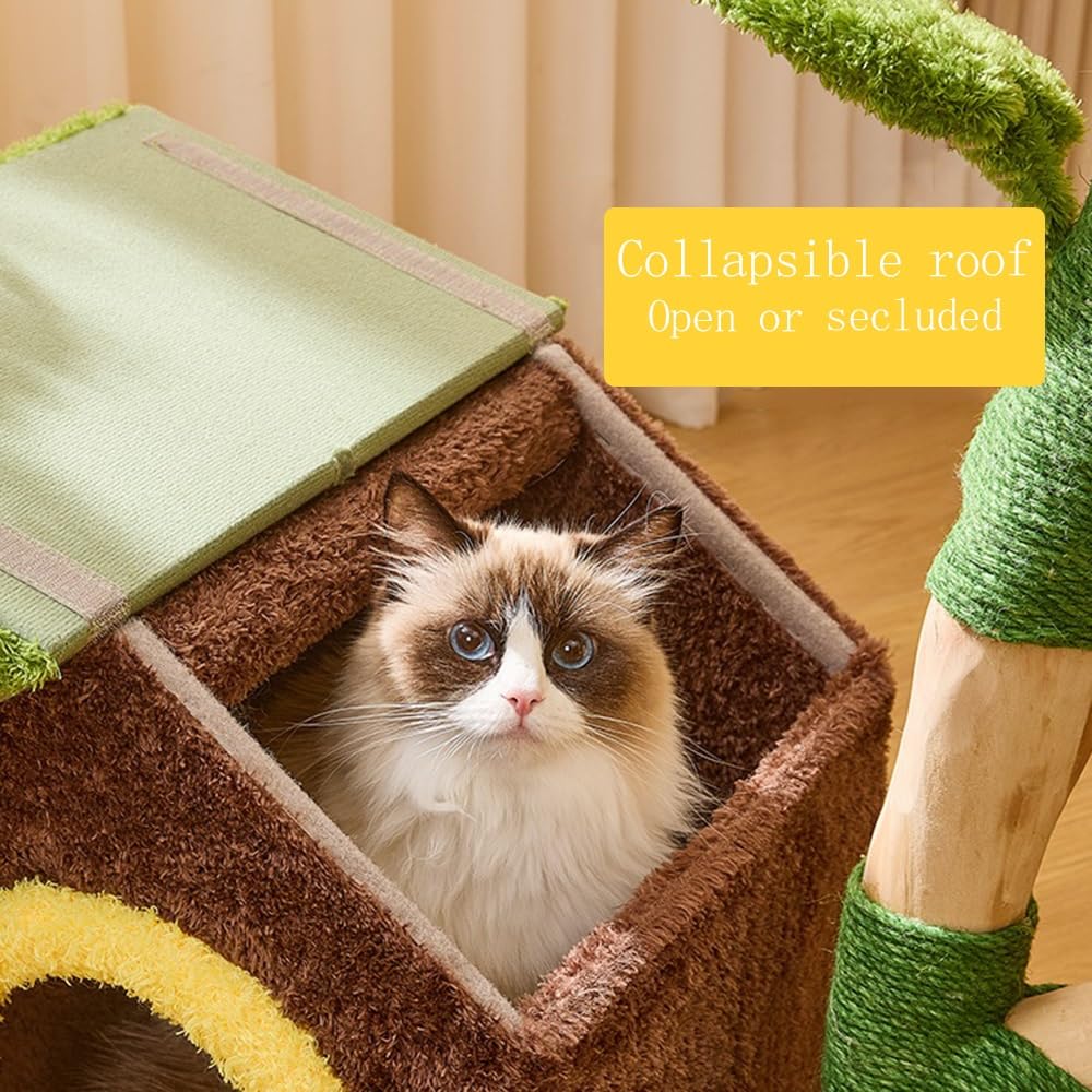 Centro de Actividades para Gatos Árbol for Gatos, Torre for con apartamento for, de Interior, Varios Pisos, columnas y parterres