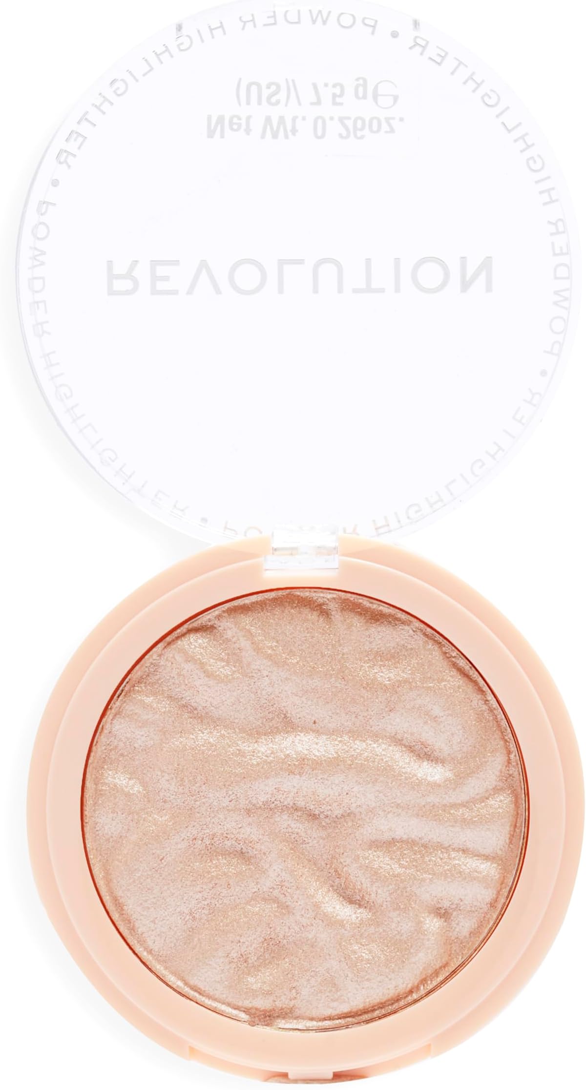 Revolution, Reloaded Pressed Powder Highlighter, Intensely Pigmented for a High Impact Dewy Finish, Just My Type, 0.22 Oz