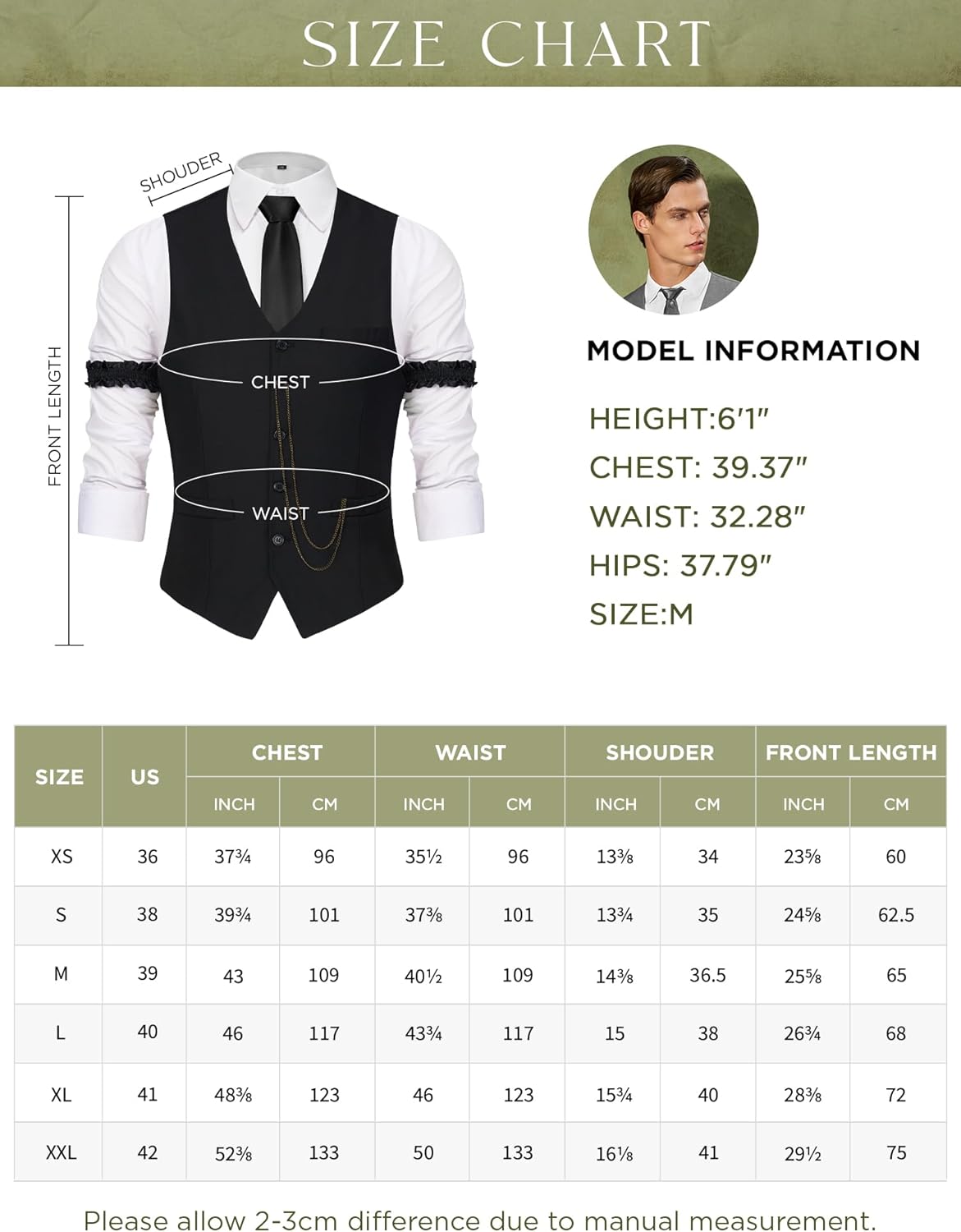 YESSA 1920s Mens Costume,1920 Mens Outfit,Roaring 20s Costumes for Men,1920s Hat Vest Pocket Watch Suspenders Tie - Image 2