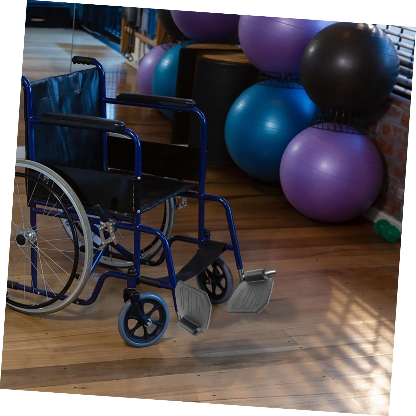Yardenfun Reposapiés Diámetro Adaptador 22mm para Usuarios Movilidad Reducida Paquete de 2 Piezas Silla de Ruedas de Pp Ligero y Fácil de Transportar