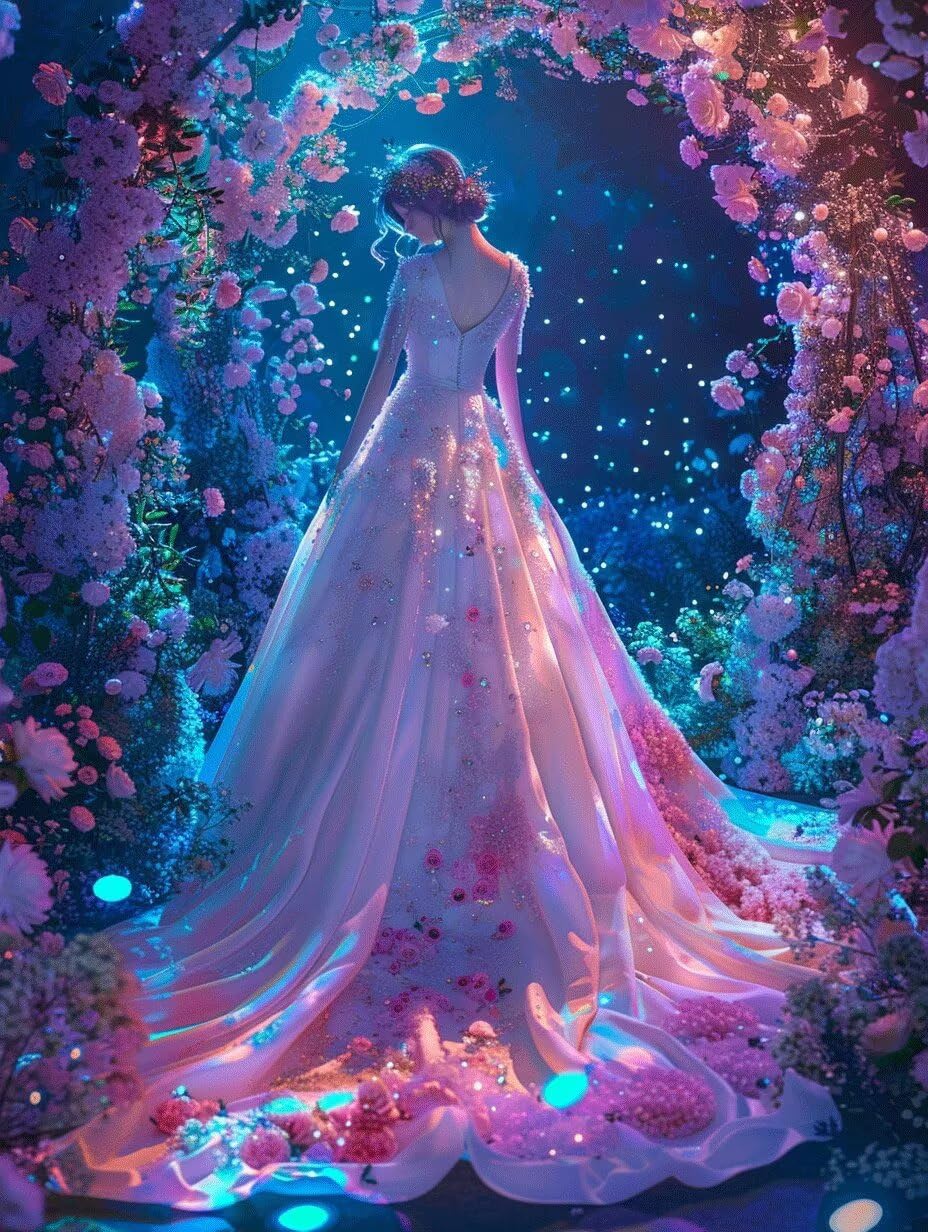 Diamond painting adulte fleurs grand format 80x110cm kit complet - 8